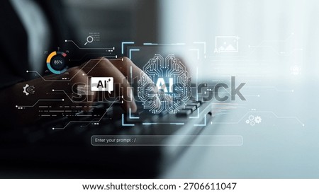 A creative platform powered by a generative AI brain. Users can enter prompts to generate content like images, interact with chatbots, and visualize data analytics. Parse
