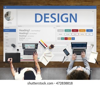 Creative Sample Website Design Template Concept Stock Photo 450878218 ...