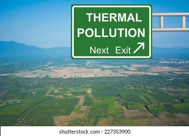 Creative THERMAL POLLUTION Road Sign 