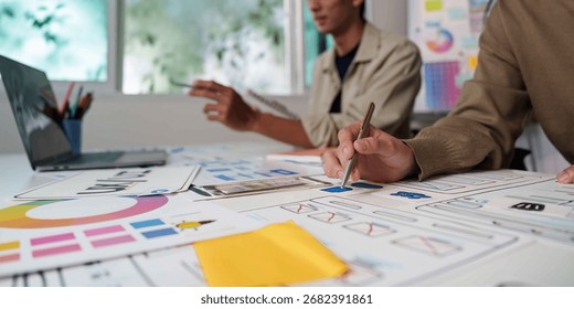 Creative UX UI Design Process with Team Collaboration