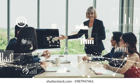 Creative visual of business data analyzing technology . Concept of digital data for marketing analysis and investment decision making .