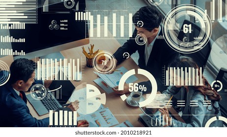 Creative visual of business data analyzing technology . Concept of digital data for marketing analysis and investment decision making .