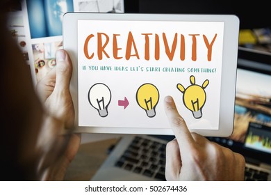 Creativity Create Lighting Bulb Graphic Concept