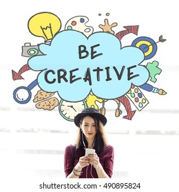 Creativity Ideas Design Thought Bubble Icon Concept