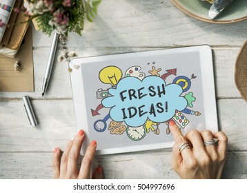 Creativity Ideas Design Thought Bubble Icon Concept