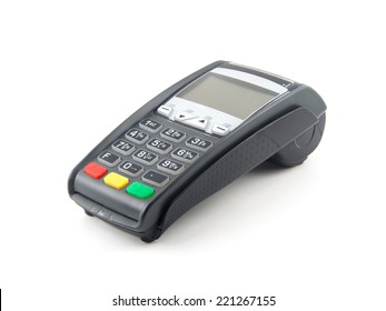 Credit Card Machine Isolated On White Background