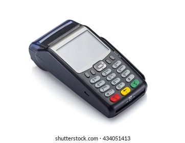 Credit Card Machine Isolated On White Background