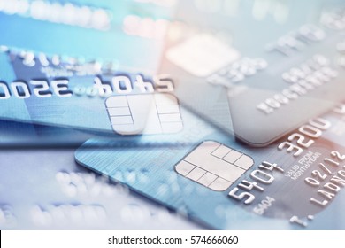 Kreditkartenzahlung für Hintergründe mit doppelter Risikoposition.