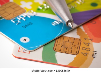 Credit Card And Pen