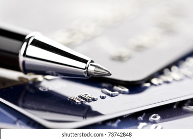 Credit Card And Pen