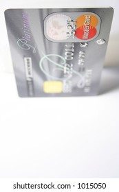 Credit card with shallow DOF.