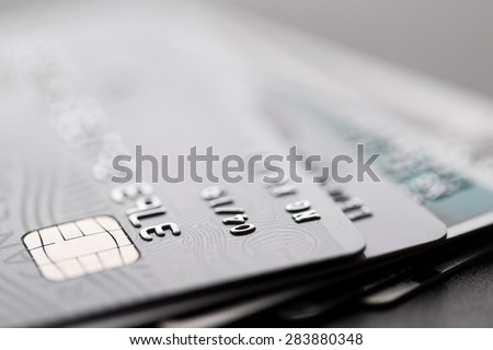 Image, Stock Photo Stack of many black vinyl records