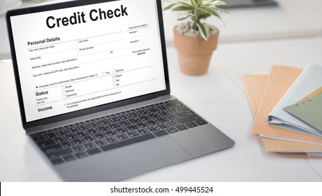 Credit Check Financial Banking Economy Concept