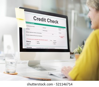 Credit Check Financial Banking Economy Concept