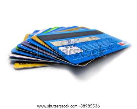 Credit and debit card stack