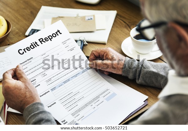 Credit Report\
Financial Banking Economy\
Concept