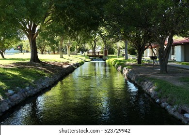 Creek At Balmorhea State Park In West Texas