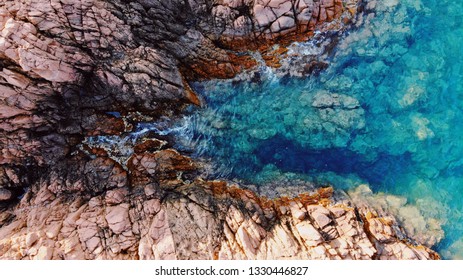 Creek French Riviera Aerial Top Shot 