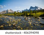 Creek in Tonquin Valley in Jasper National Park