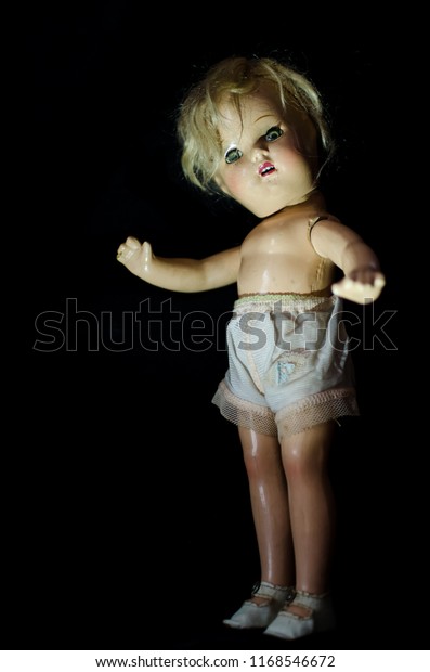 creepy antique doll