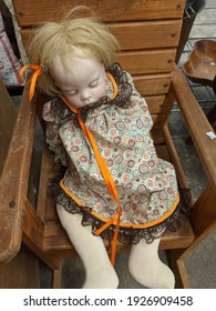 Creepy Baby Doll Antique Toy