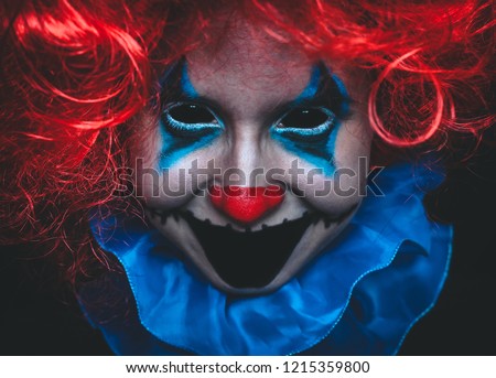 Similar – smiling boy dressed as a clown