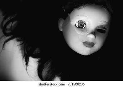 Creepy Doll Drowning Black White High Stock Photo 732599773 | Shutterstock