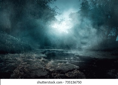 Creepy river - Shutterstock ID 735136750