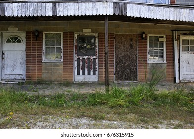 Creepy Scary Old Grungy Abandoned Roadside Motel