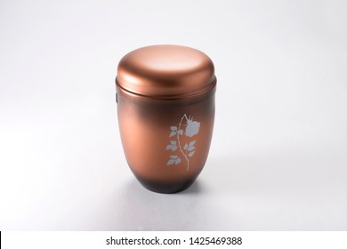 Cremation Urn For Ashes Isolated