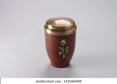 Cremation Urn For Ashes Isolated