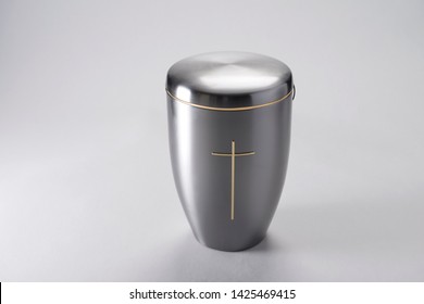 Cremation Urn For Ashes Isolated