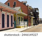 Creole cottages, French Quarter, New Orleans, Louisiana, United States of America, North America