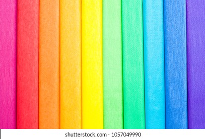 Crepe Rainbow Color Paper