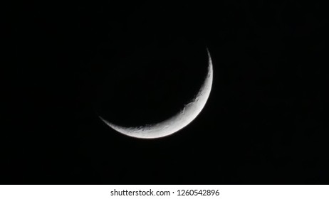 Crescent Moon at night