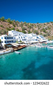 Crete, greek village of Loutro - Shutterstock ID 123432622