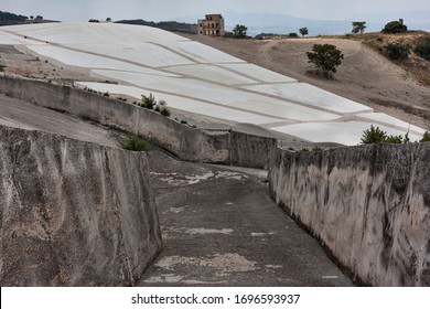 Cretto Of Burri, Land Art Work Realized Site-specific By Alberto Burri