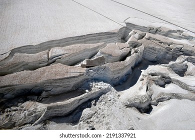 Crevice In The Mont Blanc Glacier