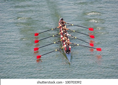 Crew Team In Competition