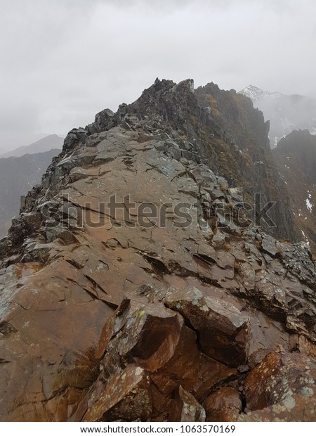 Crib Goch Snowdonia National Park Wales Stock Photo Edit Now