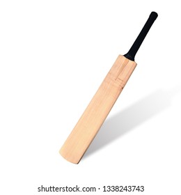 Cricket bat isolated on white background. This has clipping path.