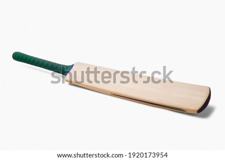 Cricket bat isolated on white background