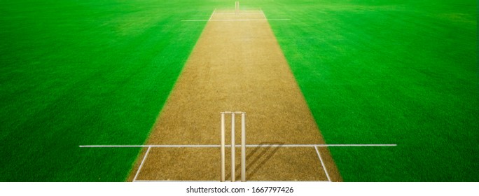 CRICKET GROUND WITH PLAYING PITCH 
bat and ball cricket games backgrounds asia india