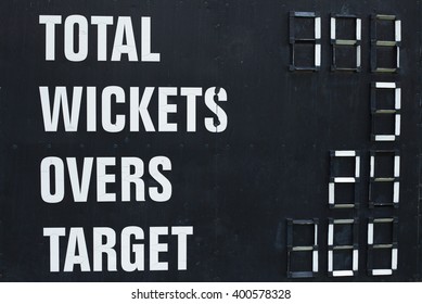 Cricket Score Board, At Cricket Ground