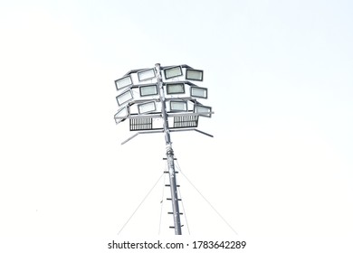 Cricket Stadium Flood Lights Poles.