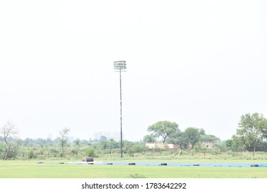 Cricket Stadium Flood Lights Poles.