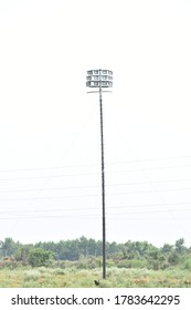 Cricket Stadium Flood Lights Poles.