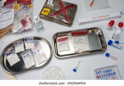 Crime Lab Positive Drug Test, Conceptual Image