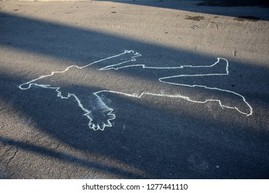 Crime Scene Chalk Outline Santa Claus Stock Photo 1277441110 | Shutterstock