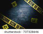 crime scene with dramatic lighting